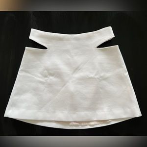 ZARA White Cutout Skirt